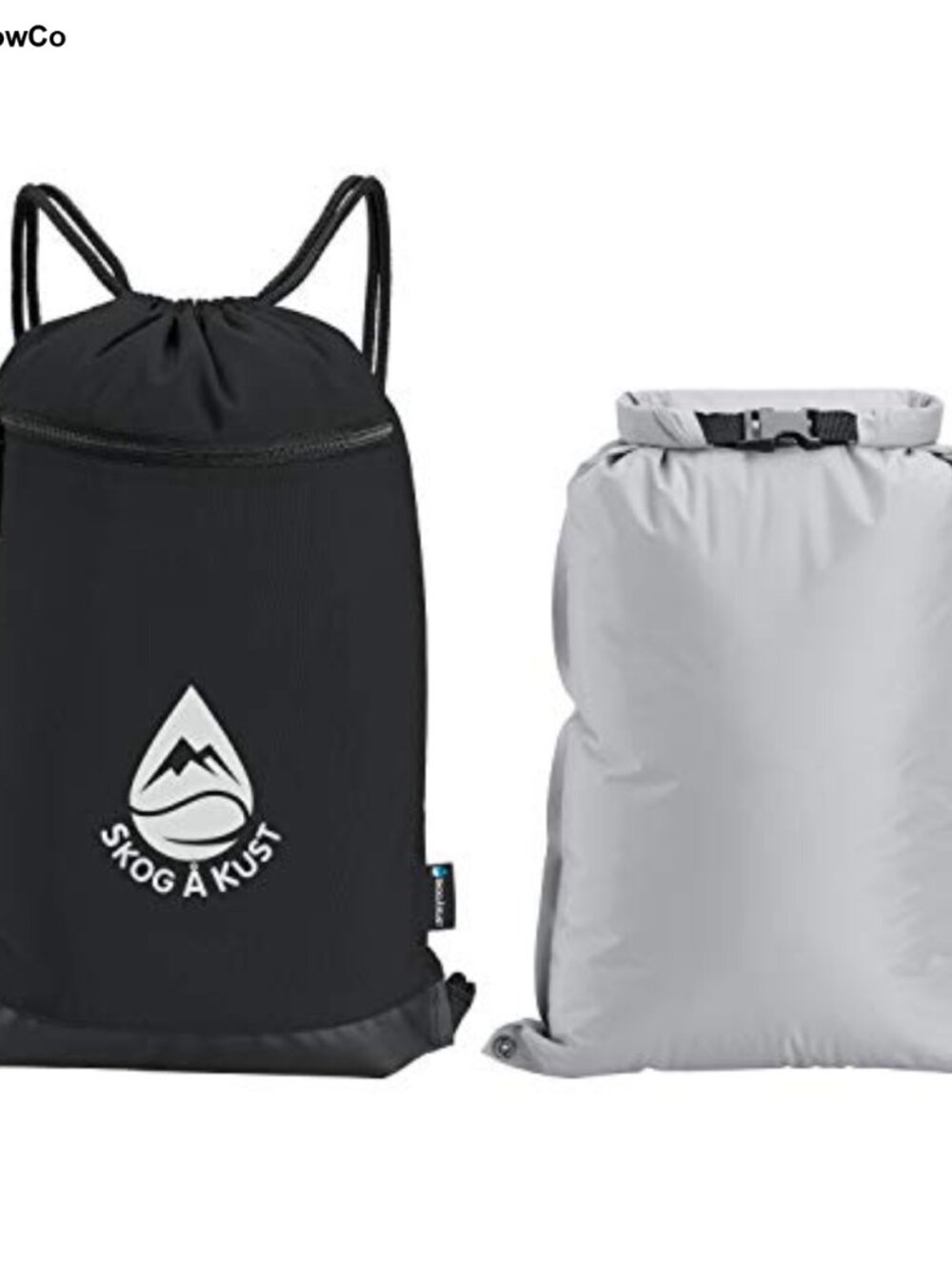 2-in-1 Drawstring Gym Bag with Removable Waterproof Dry Bag IPX-6